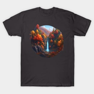 Waterfall in the forest T-Shirt